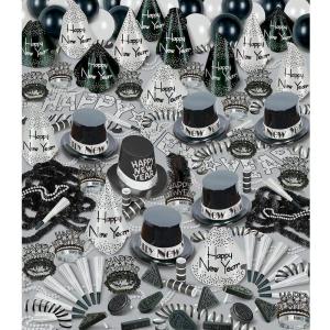 Beistle Silver Bonanza Assortment for 100, New Year’s Eve Party Kit
