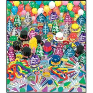 Beistle The Super Bonanza Kit for 100 People for New Year’s Eve