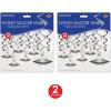 Beistle Flying Saucer Whirls – 24 Pack, Black & Silver Hanging Swirl Decorations with UFO Cutouts, Space-Themed Ceiling Décor for Alien Parties, Sci-Fi Events & Cosmic Galaxy Celebrations, 17½”–25″