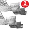 Beistle Silver Metallic Ceiling Streamers – 2 Pack Fringe Party Decorations for Birthdays, New Year’s Eve, Weddings, Anniversaries and Celebrations, Shimmering Foil with Tape for Hanging, 19.5” x 16’