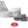 Beistle Silver Metallic Ceiling Streamers – 2 Pack Fringe Party Decorations for Birthdays, New Year’s Eve, Weddings, Anniversaries and Celebrations, Shimmering Foil with Tape for Hanging, 19.5” x 16’
