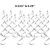 Beistle Silver Metallic Whirls – 12 Pack, Hanging Ceiling Spiral Decorations, Foil Dangling Swirl Décor for Birthday Parties, Weddings, Receptions, New Year’s Eve, Showers & Anniversaries, 13½” & 25″