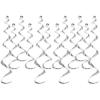 Beistle Silver Metallic Whirls – 12 Pack, Hanging Ceiling Spiral Decorations, Foil Dangling Swirl Décor for Birthday Parties, Weddings, Receptions, New Year’s Eve, Showers & Anniversaries, 13½” & 25″