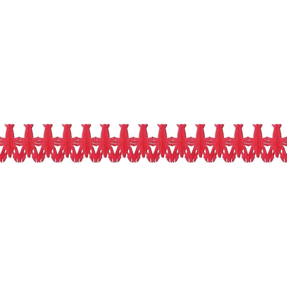 image:imageBeistle Lobster Garland Red Tissue Paper Hanging Decoration Nautical SeafoodThemed Festooning Wall Table amp Ceiling Dcor for Coastal Events Summer Parties and Mardi Gras Celebrations 9 x 14