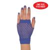 Beistle Black Short Fishnet Gloves – 2 Pairs, Fingerless Stretch Mesh Costume Accessories with Elastic Wrist Cuffs, Retro 80s Party Wear, Halloween Outfit Accents for Dance Rave Themed Events(Blue)