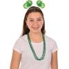 Beistle Blue Party Beads – 50 Pack, Bulk Plastic Bead Necklaces, Lightweight Costume Accessories for Mardi Gras, New Year’s Eve, Themed Parties, Stage Styling, Photo Booth Props & Event Décor, 33”(Green)