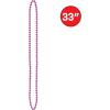 Beistle Blue Party Beads – 50 Pack, Bulk Plastic Bead Necklaces, Lightweight Costume Accessories for Mardi Gras, New Year’s Eve, Themed Parties, Stage Styling, Photo Booth Props & Event Décor, 33”(Pink)