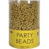 Beistle Blue Party Beads – 50 Pack, Bulk Plastic Bead Necklaces, Lightweight Costume Accessories for Mardi Gras, New Year’s Eve, Themed Parties, Stage Styling, Photo Booth Props & Event Décor, 33”(Gold)