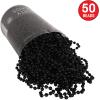 Beistle Blue Party Beads – 50 Pack, Bulk Plastic Bead Necklaces, Lightweight Costume Accessories for Mardi Gras, New Year’s Eve, Themed Parties, Stage Styling, Photo Booth Props & Event Décor, 33”(Black)