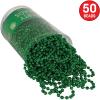 Beistle Blue Party Beads – 50 Pack, Bulk Plastic Bead Necklaces, Lightweight Costume Accessories for Mardi Gras, New Year’s Eve, Themed Parties, Stage Styling, Photo Booth Props & Event Décor, 33”(Green)