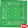 Beistle Green Fabric Bandanas – 3 Pack, Polyester Paisley Head Scarf Squares, Western Cowboy Rodeo Festival Wearables, Country Costume Accessories, Neck Scarf Wraps & Themed Event Décor, 22″ x 22″