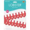 Beistle Lobster Garland – Red Tissue Paper Hanging Decoration, Nautical Seafood-Themed Festooning, Wall, Table & Ceiling Décor for Coastal Events, Summer Parties, and Mardi Gras Celebrations, 9″ x 14′