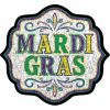 Beistle Mini Mardi Gras Cutouts – 18 Pack, Double-Sided Glitter Cutouts with Masks, Crowns, Jesters, Beads & Fleur-de-Lis Designs, Carnival Party Tabletop Scatter & Wall Décor Accents, 2¾”–5¾”