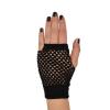 Beistle Black Short Fishnet Gloves – 2 Pairs, Fingerless Stretch Mesh Costume Accessories with Elastic Wrist Cuffs, Retro 80s Party Wear, Halloween Outfit Accents for Dance Rave Themed Events(Black)