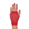 Beistle Black Short Fishnet Gloves – 2 Pairs, Fingerless Stretch Mesh Costume Accessories with Elastic Wrist Cuffs, Retro 80s Party Wear, Halloween Outfit Accents for Dance Rave Themed Events(Red)
