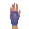 Beistle Black Short Fishnet Gloves – 2 Pairs, Fingerless Stretch Mesh Costume Accessories with Elastic Wrist Cuffs, Retro 80s Party Wear, Halloween Outfit Accents for Dance Rave Themed Events(Blue)