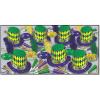 Beistle Party Supplies, One Size Fits Most, Green/Gold/Purple/White