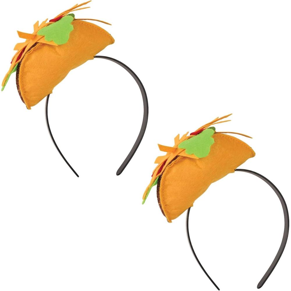 image:imageBeistle Taco Headbands Set of 2 Festive Headwear for TacoTuesday Cinco De Mayo Mexican Fiesta Party Supplies