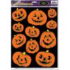 Beistle Halloween Window Cling Decoration Bundle – Pumpkin Patch, Jack-O’-Lanterns, Classic Characters, and Spider Web Silhouettes, Static Window Decals for Mirrors & Glass Surfaces, Reusable Décor