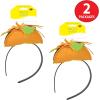 Beistle Taco Headbands, Set of 2 Festive Headwear for Taco-Tuesday, Cinco De Mayo, Mexican Fiesta Party Supplies