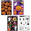Beistle Halloween Window Cling Decoration Bundle – Pumpkin Patch, Jack-O’-Lanterns, Classic Characters, and Spider Web Silhouettes, Static Window Decals for Mirrors & Glass Surfaces, Reusable Décor