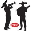 Beistle Mariachi Band Silhouettes, Set of 4- Fiesta Party Decor Props for Mexican Theme Celebrations, Musician Wall Art, and Cinco de Mayo and Taco Tuesday Decorations