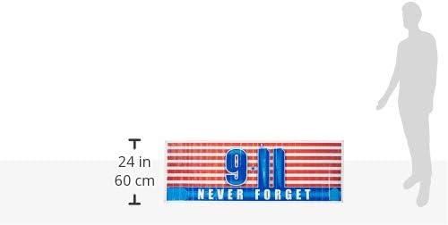 image:imageWelcome Home Sign Banner Party Accessory 1 count 1Pkg911 Never Forget Sign Banner