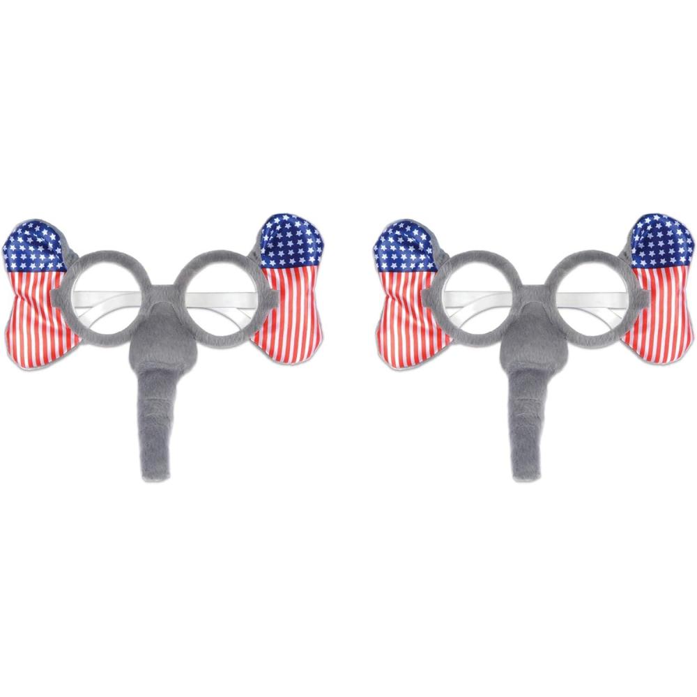 image:imageBeistle Patriotic Glasses Political Costume Accessories Election Day Party Supplies Fourth of July Novelty DecorationsPatriotic Elephant Glasses