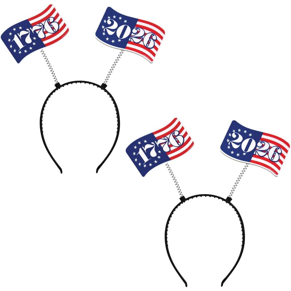 image:imageBeistle Semiquincentennial Flag Boppers  2 Pack Headband Accessories Patriotic 17762026 Headwear for July 4th Parades United States 250 Anniversary Commemorations amp National Themed Celebrations