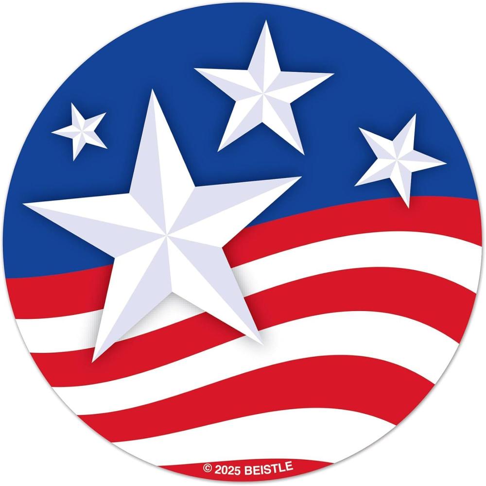 image:imageBeistle Stars amp Stripes Coasters 24 Pack Disposable Cardstock Patriotic Drink Coasters Event Table Dcor for Fourth of July Memorial Day Veterans Day Americana Parties BBQs amp Picnics 3