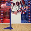 Beistle 3-D American Flag Prop – Freestanding Patriotic Display, Layered Stars & Stripes Design, Printed Cardboard Décor for 4th of July Events, Memorial Displays & Americana Themes, 6′ 7½” x 27″