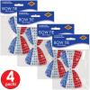Beistle Beaded Patriotic Ties, Red, White & Blue Costume Accessories, Fourth of July, Party Supplies for Summer Holidays(Multicolor)