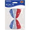 Beistle Beaded Patriotic Ties, Red, White & Blue Costume Accessories, Fourth of July, Party Supplies for Summer Holidays(Red/Silver/Blue)