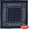 Beistle Blue Fabric Bandanas – 3 Pack, Polyester Paisley Head Scarf Squares, Western Cowboy Rodeo Festival Wearables, Country Costume Accessories, Neck Scarf Wraps & Themed Event Décor, 22″ x 22″