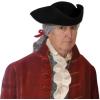 Beistle Felt Fabric Tricorn Hats, Patriotic Colonial Headwear, Fourth of July & Memorial Day Party Supplies, Pirate Birthday & Halloween Accessories