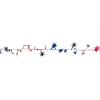 Beistle Gleam ‘N Flex Star Garlands – 2-Pack Patriotic Red, Silver, and Blue Wire Garlands with Metallic Stars for 4th of July, Memorial Day, and USA Americana Party Decorations, 25’ Each