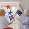 Beistle Patriotic Plastic Star Cutouts, Pack of 6- Red, White, and Blue 4th of July Wall Decorations, for Showing USA Pride, DIY Projects, Labor Day Parties and Memorial Day Parades