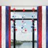 Beistle Red, Silver & Blue Star Whirls, Hanging Patriotic Decorations, USA Party Supplies, Fourth of July, Memorial Day & Themed Holiday Decor(Star Whirls – A)