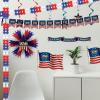 Beistle Semiquincentennial Decorating Kit – 30 Piece Pack, Patriotic 250th Anniversary Party Decorations with Fans, Whirls, Flag & Star Cutouts, Streamers & Garlands for USA 1776–2026 Celebrations