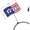 Beistle Semiquincentennial Flag Boppers – 2 Pack, Headband Accessories, Patriotic 1776–2026 Headwear for July 4th Parades, United States 250 Anniversary Commemorations & National Themed Celebrations
