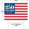 Beistle Semiquincentennial Yard Sign – American Flag Lawn Sign with Stake for United States 250th Anniversary, Plastic Outdoor Patriotic Display for Fourth of July & Americana Events, 11½” x 15½”