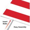 Beistle Semiquincentennial Yard Sign – American Flag Lawn Sign with Stake for United States 250th Anniversary, Plastic Outdoor Patriotic Display for Fourth of July & Americana Events, 11½” x 15½”