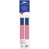 Beistle Stars & Stripes Door Panel Set – 2 Pack, Fabric American Flag Hanging Décor with Dowel Rods & Grommets, Indoor/Outdoor Patriotic Red, White & Blue Décor, 4th of July & Memorial Day, 6′ x 12¾”