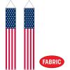 Beistle Stars & Stripes Door Panel Set – 2 Pack, Fabric American Flag Hanging Décor with Dowel Rods & Grommets, Indoor/Outdoor Patriotic Red, White & Blue Décor, 4th of July & Memorial Day, 6′ x 12¾”
