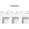 Beistle White Fabric Bandanas – 3 Pack, Polyester Paisley Head Scarf Squares, Western Cowboy Rodeo Festival Wearables, Country Costume Accessories, Neck Scarf Wraps & Themed Event Décor, 22″ x 22″