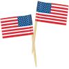 U S Flag Picks Counter Display (144/Box)(2.5″ (Pack of 5))