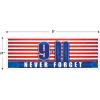 Welcome Home Sign Banner Party Accessory (1 count) (1/Pkg)(9/11 Never Forget Sign Banner)