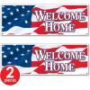 Welcome Home Sign Banner Party Accessory (1 count) (1/Pkg)(Welcome Home Sign Banner – (2 Pack))