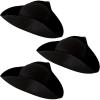 Beistle Felt Fabric Tricorn Hats, Patriotic Colonial Headwear, Fourth of July & Memorial Day Party Supplies, Pirate Birthday & Halloween Accessories
