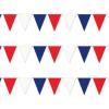 Beistle Patriotic Pennant Banners – 3 Pack, Red, White and Blue All-Weather 4th of July Hanging Porch Decorations, Independence & Memorial Day Streamers, USA Outdoor Party Supplies, 17″ x 120′
